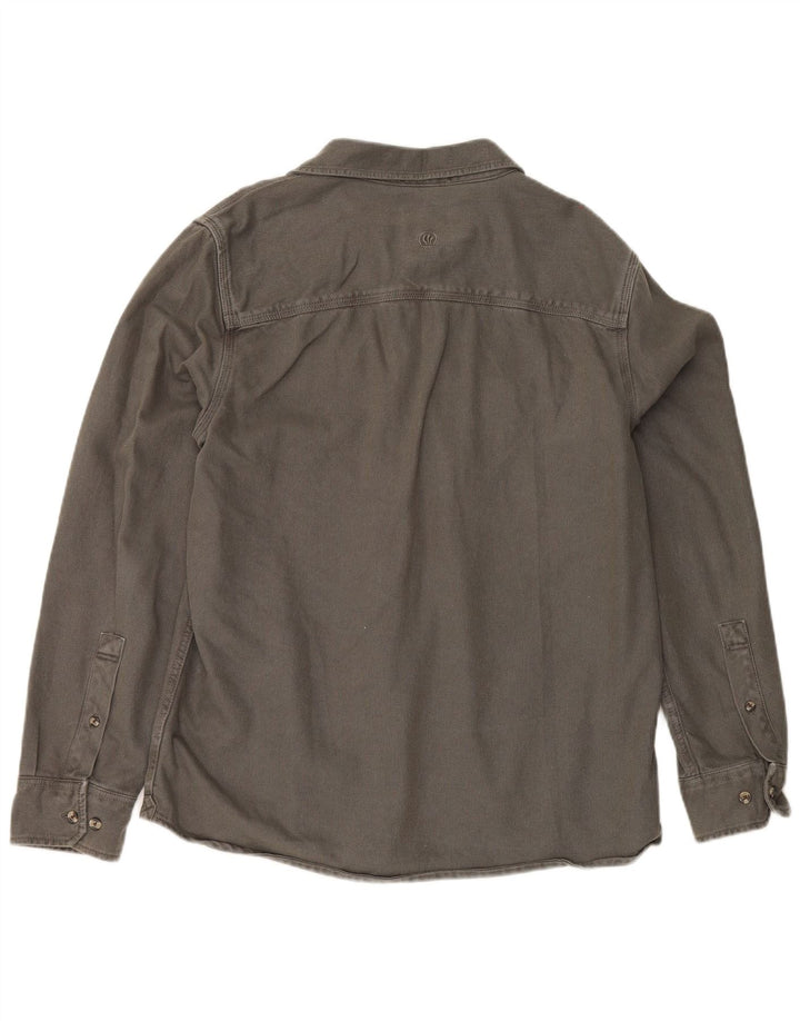 Camisa para hombre Fat Face Grande Gris Algodón