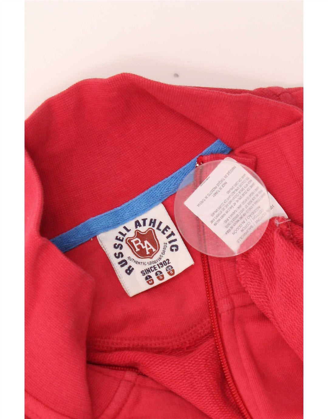 Russell Athletic - Chaqueta de chándal para hombre, talla pequeña, algodón rojo