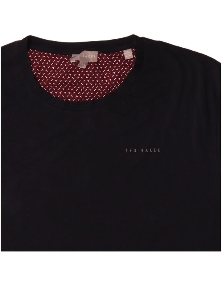 Ted Baker Camiseta para hombre Top 2XL Azul marino Algodón