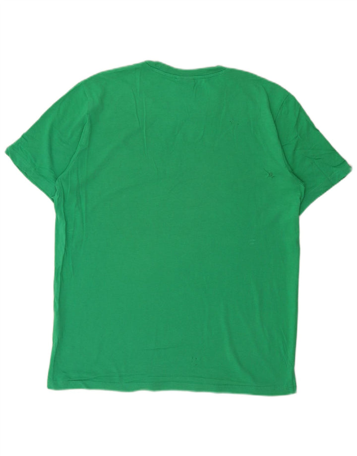 Champion Camiseta Gráfica Para Hombre Top Algodón Verde Medio