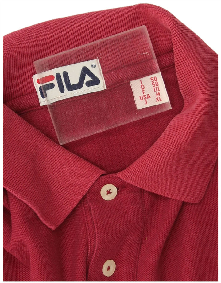 Polo Fila Hombre IT 50 Algodón Rojo Medio