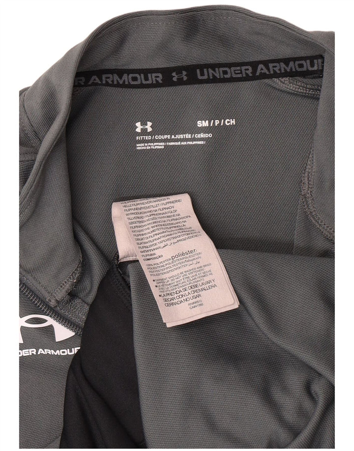UNDER ARMOUR Chaqueta superior de chándal para mujer Reino Unido 10 Poliéster gris pequeño
