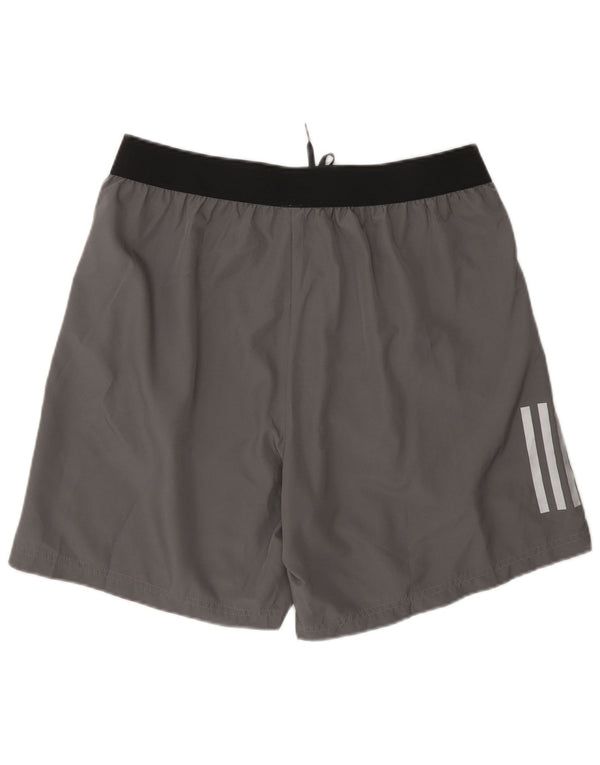 Adidas - Pantalones cortos deportivos Aeroready para hombre, poliéster, color gris grande