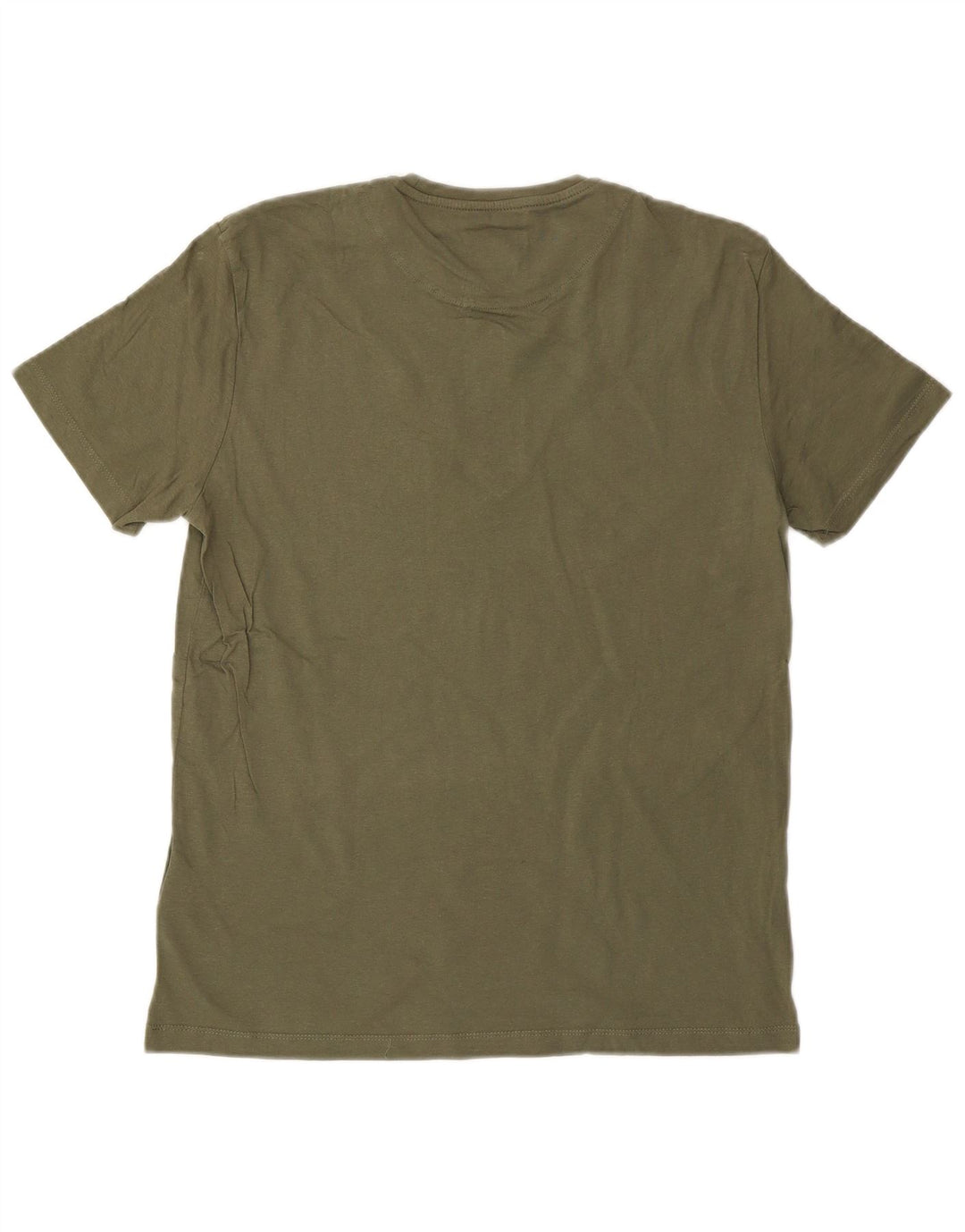 GAS Camiseta gráfica para hombre Top Large Khaki Cotton