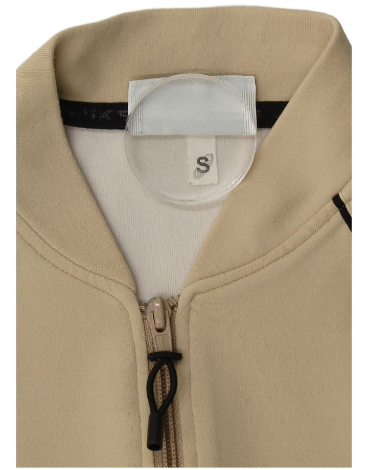 Asics - Chaqueta de chándal para mujer, talla 10, color beige, poliamida