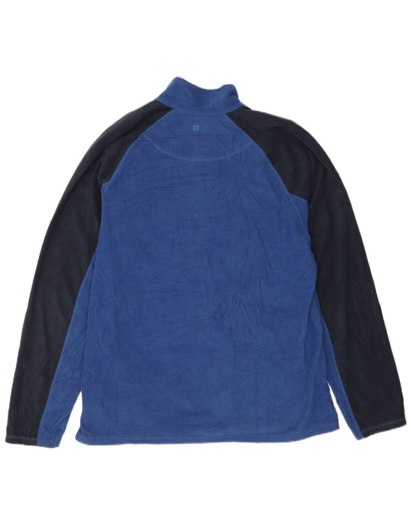Mountain Warehouse Chaqueta polar para hombre ES 42 XL Poliéster con bloques de color azul