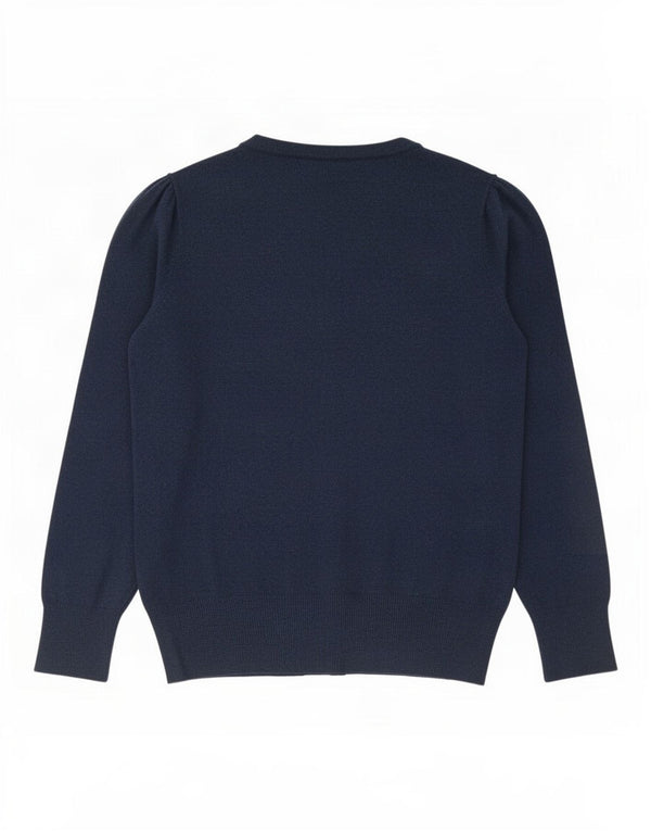 Marks & Spencer Suéter tipo cárdigan para mujer UK 10 Small Viscosa azul marino