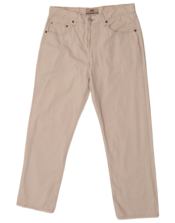 Levi's Mens 451 Tapered Casual Pantalones W34 L28 Algodón Blanco