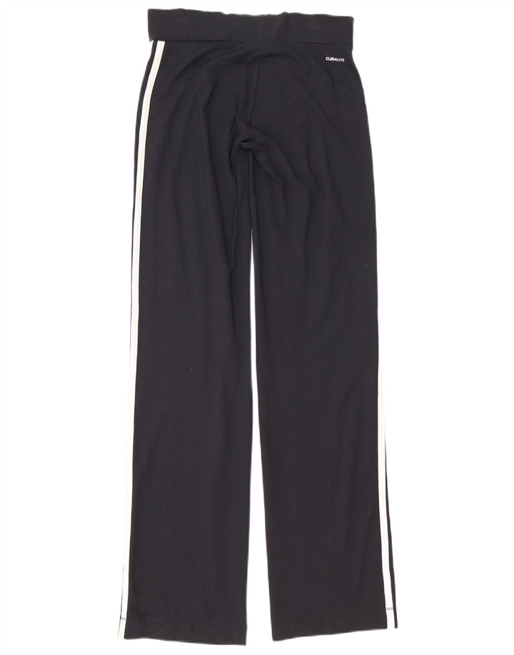 Adidas Mujer Climalite Chándal Pantalones UK 8 Pequeño Poliéster Negro