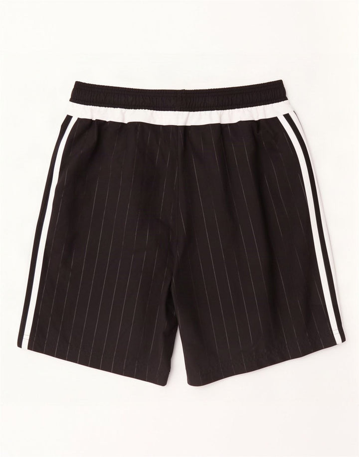 Pantalones cortos deportivos Adidas para hombre Poliéster a rayas negras medianas