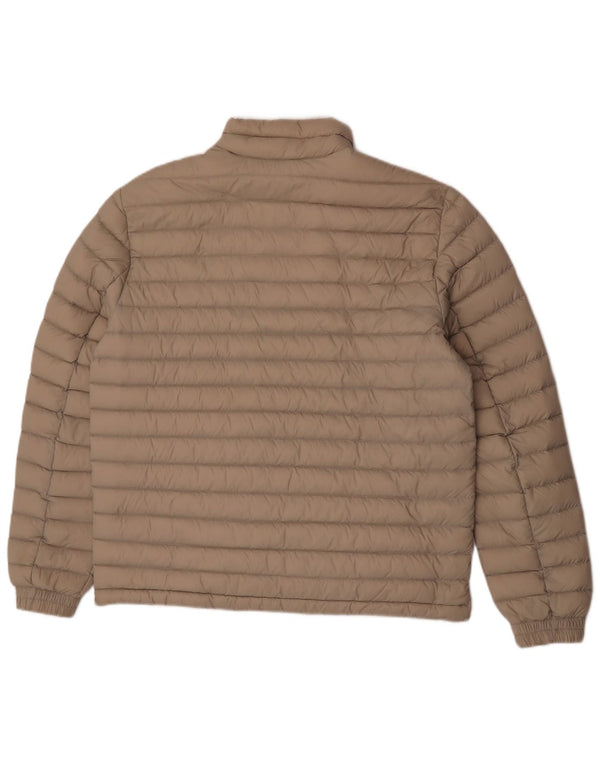 Tommy Hilfiger Chaqueta acolchada para hombre UK 40 Large Beige Poliamida