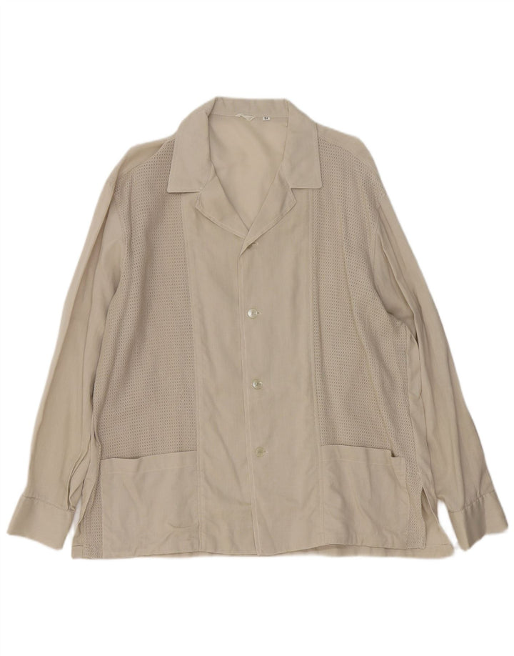 Camisa vintage para hombre IT 54 XL Verde