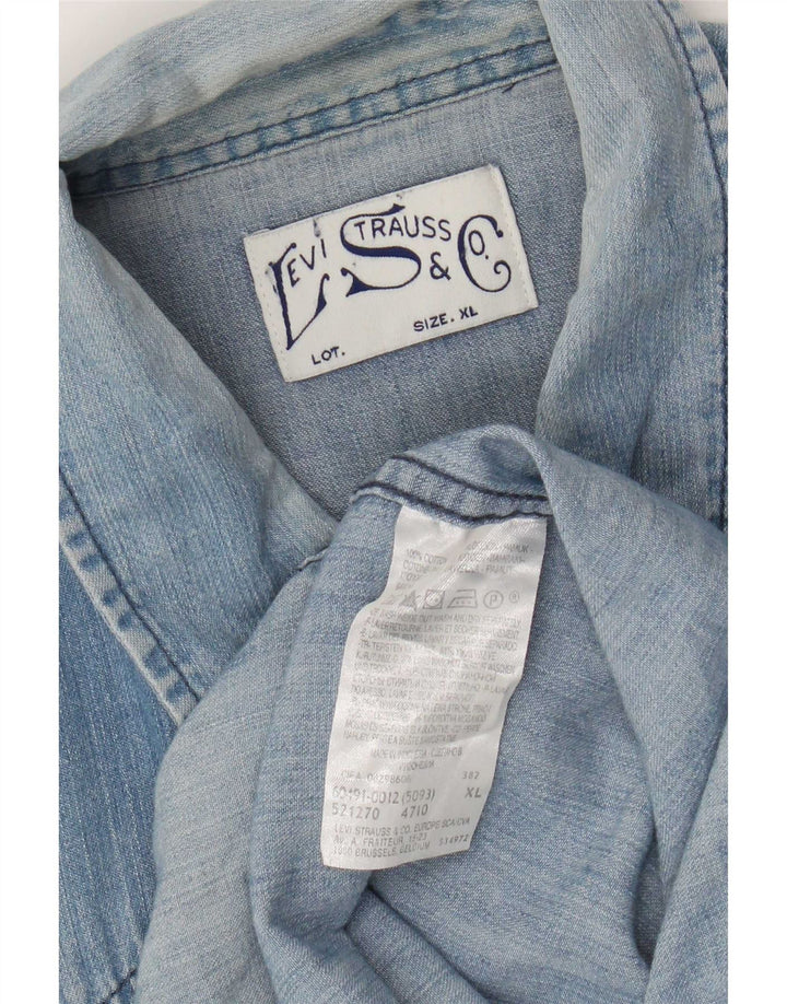 Camisa Levi's Hombre Denim XL Algodón Azul