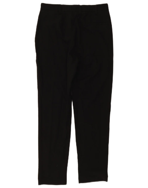 Marks & Spencer Pantalones de traje rectos para mujer UK 10 Small W27 L26 Negro