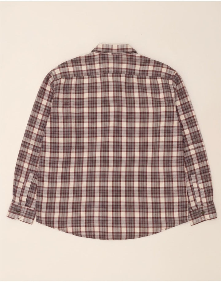 European Project Camisa de franela para hombre XL Algodón a cuadros gris