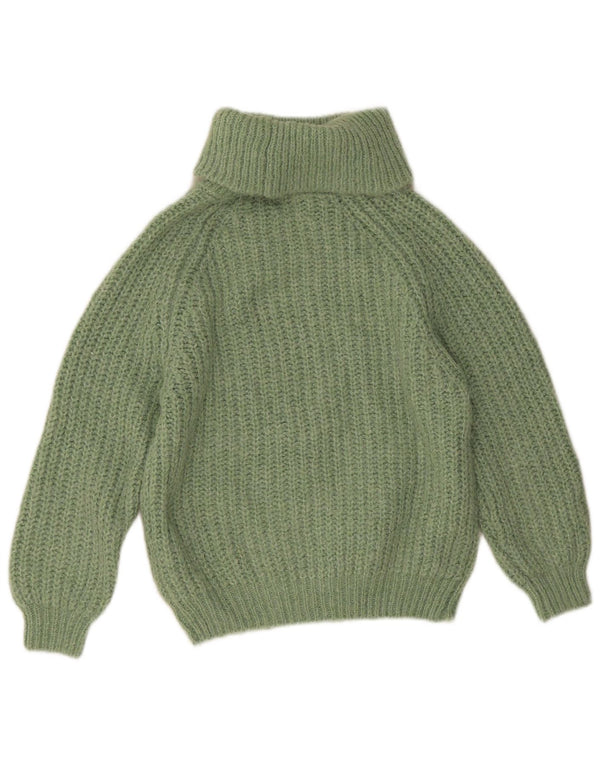 Zara Jersey Niña Cuello Vuelto 11-12 Años Verde Poliéster