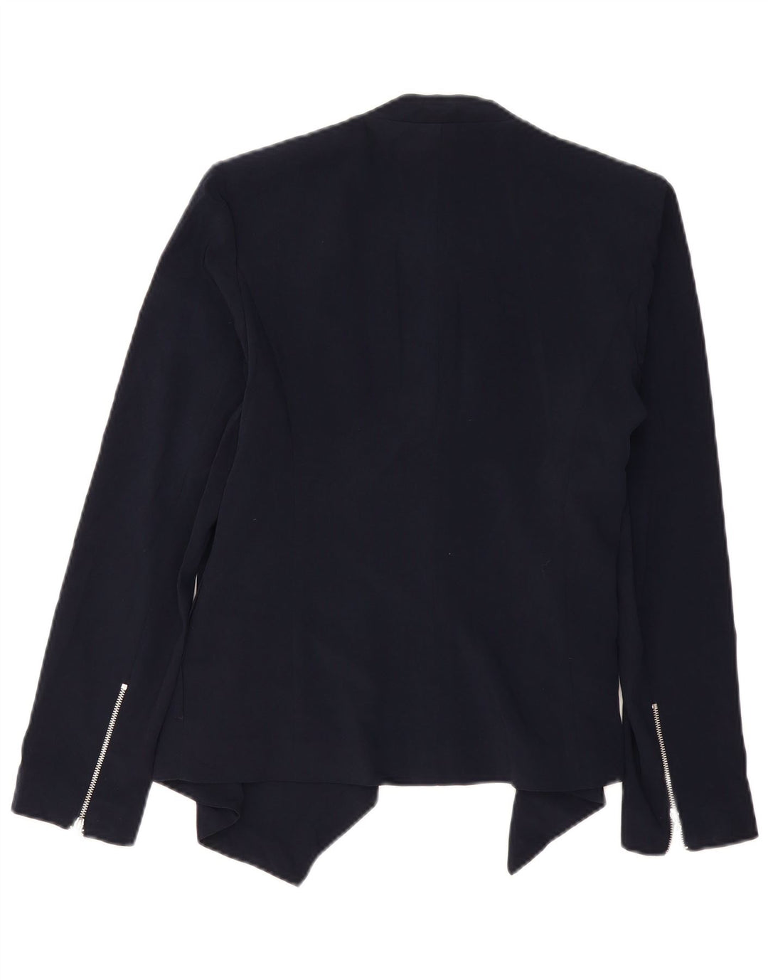 MARKS & SPENCER Chaqueta tipo blazer abierta para mujer UK 12 Poliéster azul marino mediano