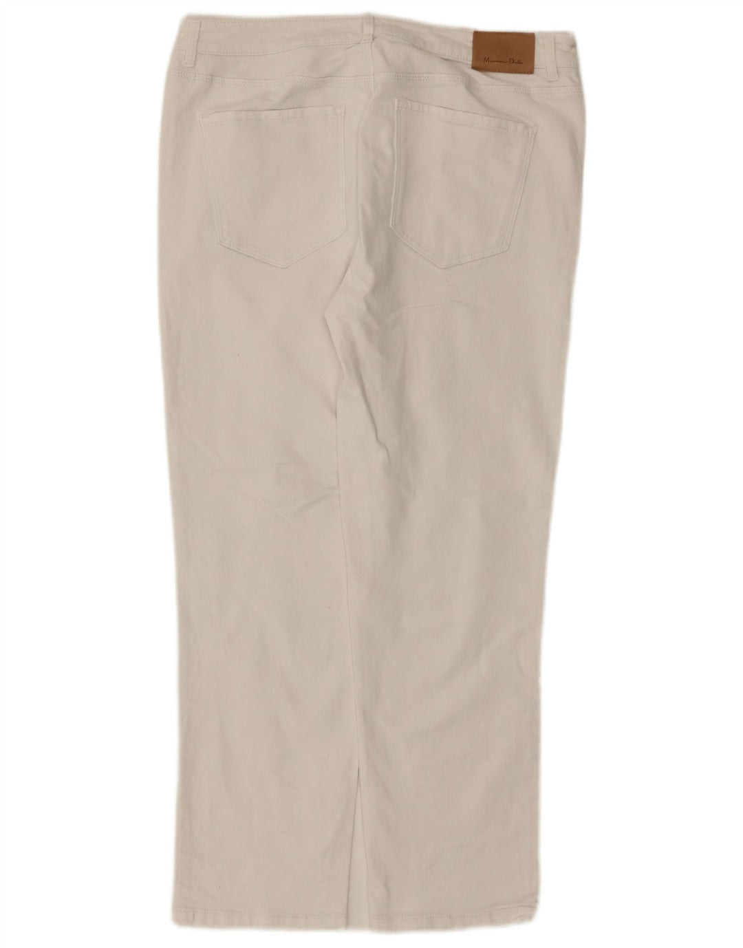 Massimo Dutti Jeans Rectos Mujer EU 42 Large W32 L26 Blanco