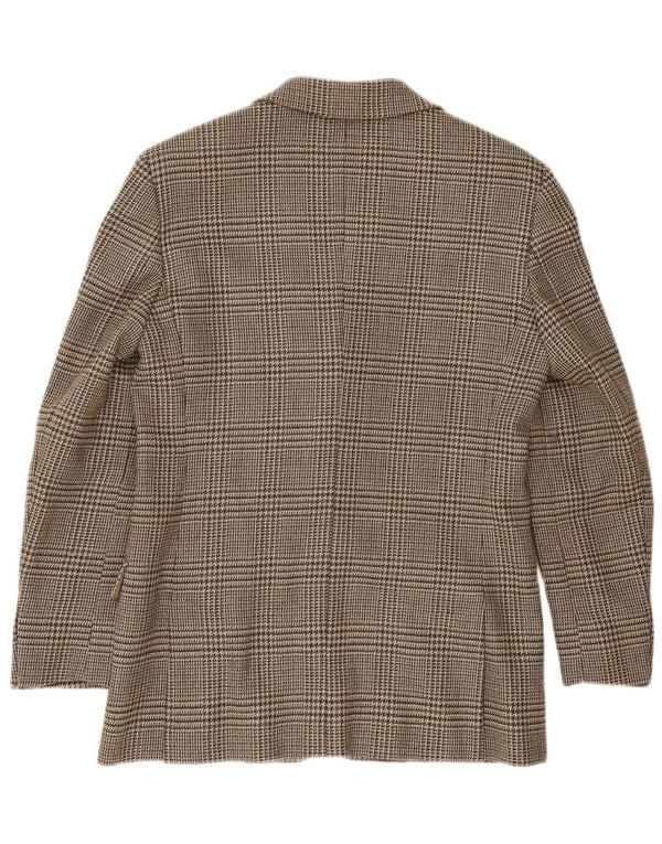 Max Mara Chaqueta Blazer de Fin de Semana para Mujer UK 10 Small Brown Houndstooth