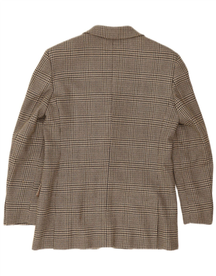 Max Mara Chaqueta Blazer de Fin de Semana para Mujer UK 10 Small Brown Houndstooth