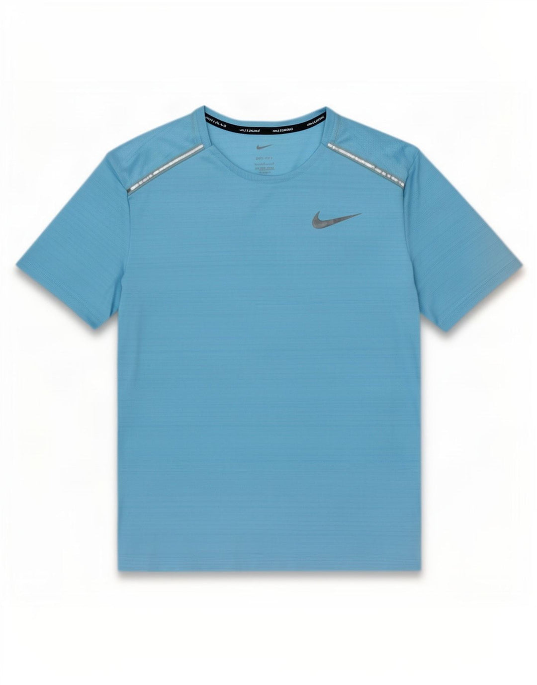 Camiseta Nike Dri Fit para hombre Top grande de poliéster a rayas azules