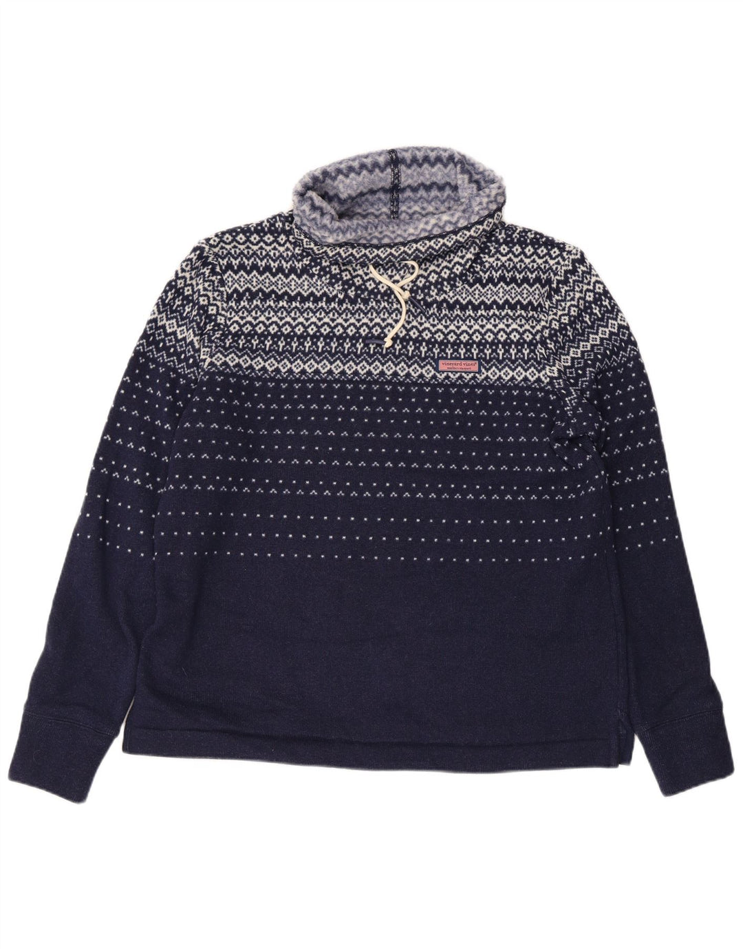 VINEYARD VINES Sudadera para mujer Jumper UK 14 Medium Azul marino Fair Isle