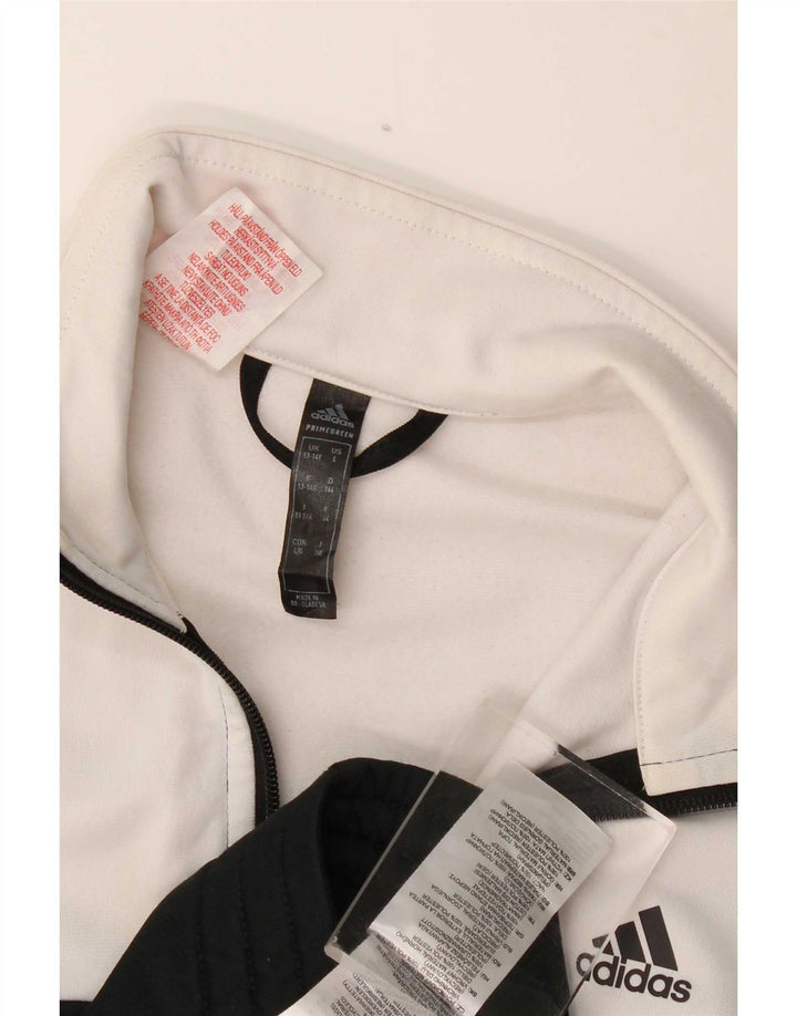Adidas - Chaqueta de chándal para niño, 13-14 años, color negro, poliéster