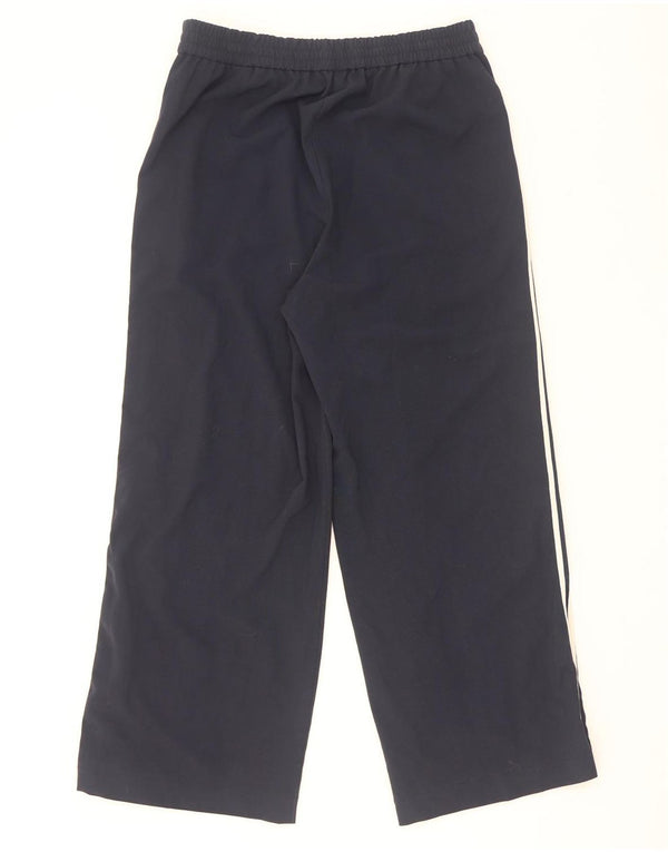 Marks & Spencer Pantalones casuales de cintura alta para mujer UK 40 Large W30 L30 Navy