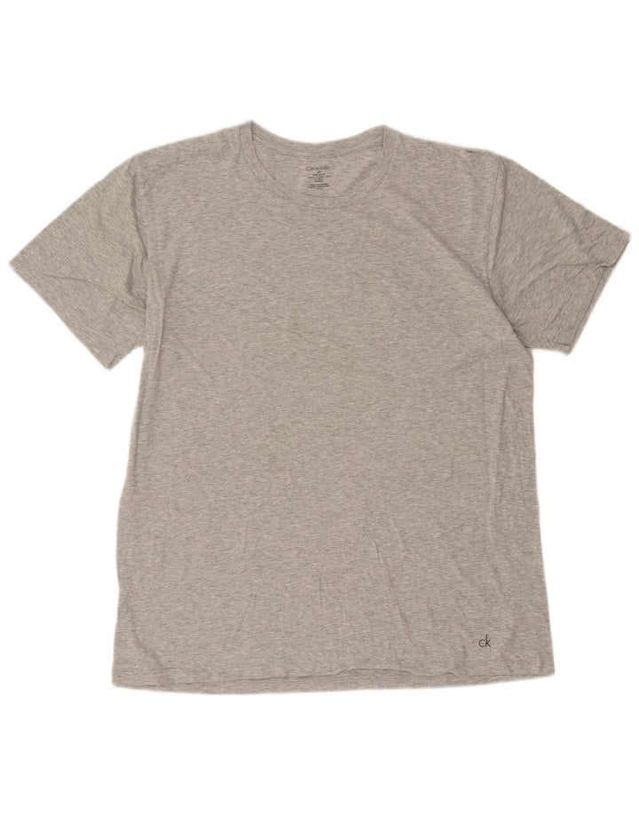 Calvin Klein Camiseta para hombre Top grande gris moteado