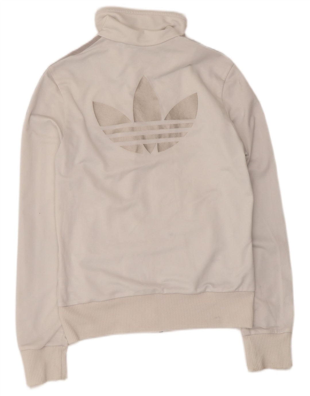 Adidas - Chaqueta de chándal gráfica para mujer, talla 38, color blanco mediano