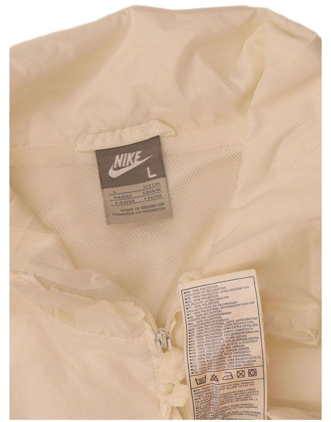 Nike - Chaqueta de chándal para mujer, talla 14/16, poliéster blanco grande