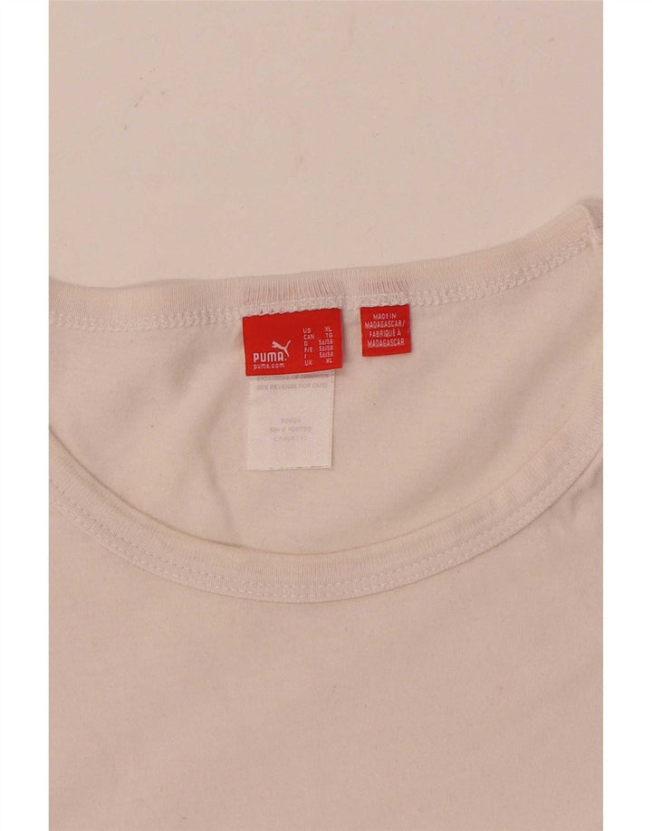 Camiseta Puma Hombre Top XL Algodón Blanco