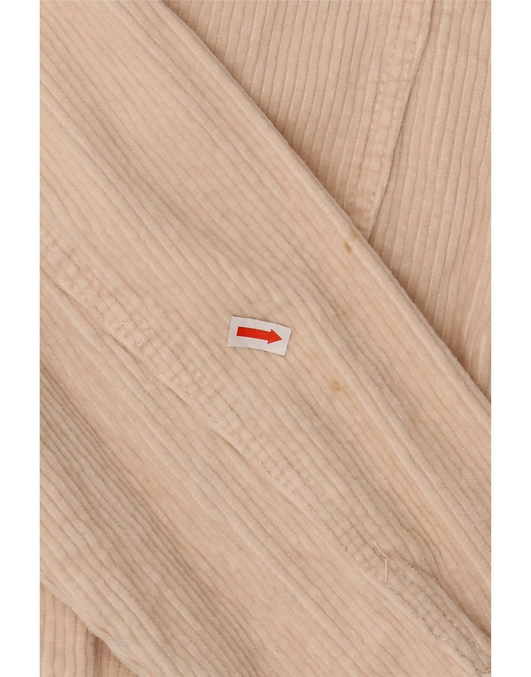 ZARA Mujer Camisa De Pana Extragrande UK 44 Mediana Algodón Blanco Roto