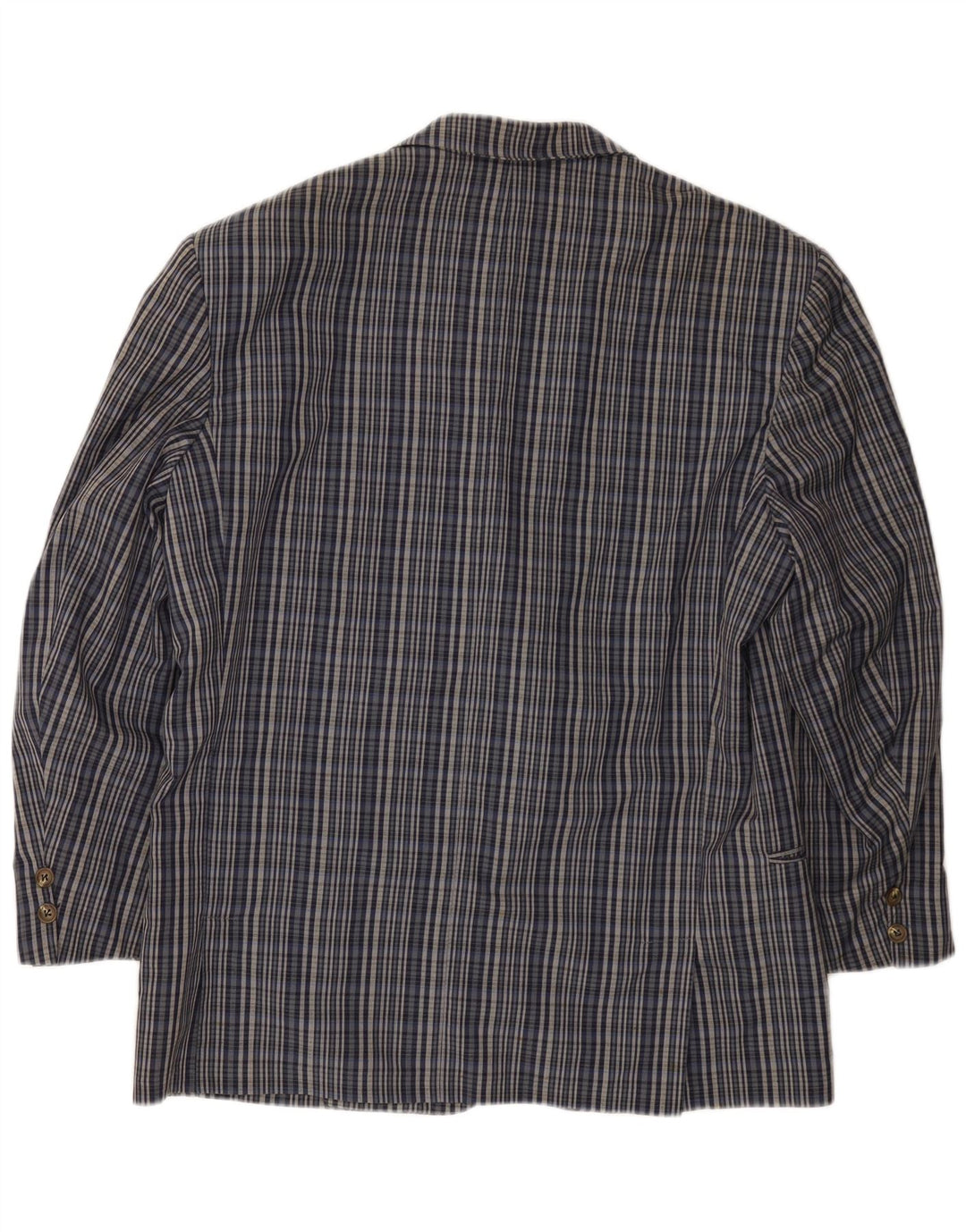 Green Fox Chaqueta tipo blazer con 2 botones y manga 3/4 para hombre UK 38 Medium Blue Check