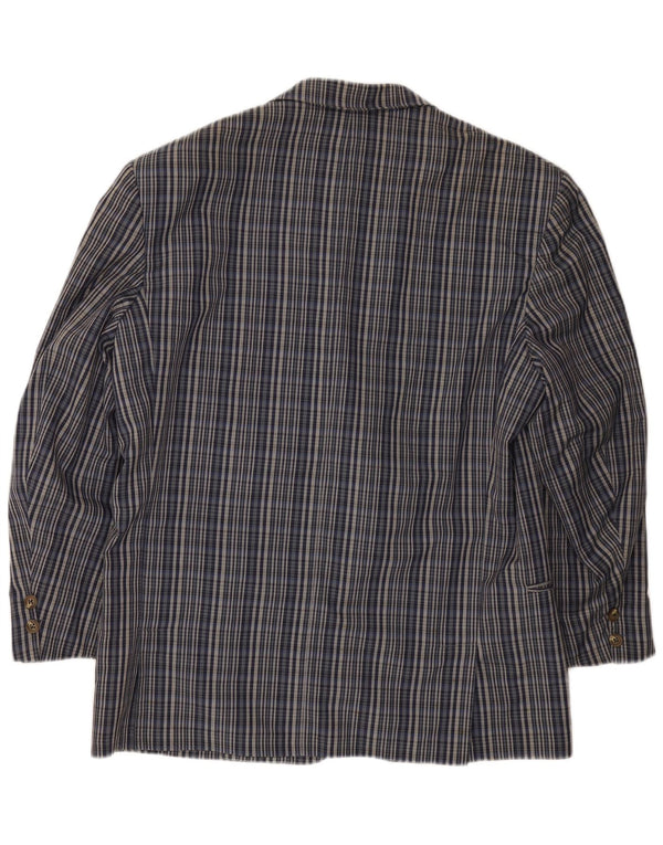 Green Fox Chaqueta tipo blazer con 2 botones y manga 3/4 para hombre UK 38 Medium Blue Check