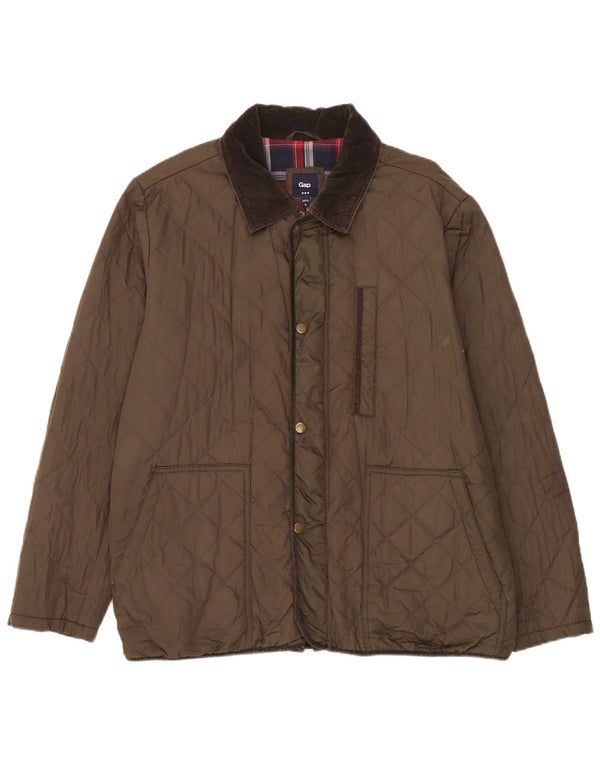 Chaqueta acolchada Gap para mujer UK 42 XL Poliéster color caqui