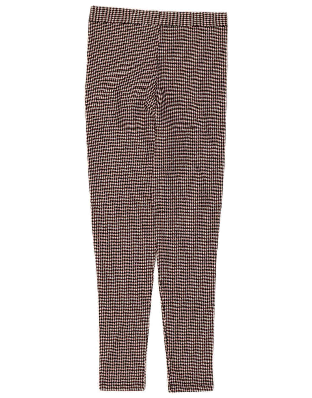 ZARA Mujer Pantalón Traje Slim Medium W28 L27 Pata De Gallo Multicolor