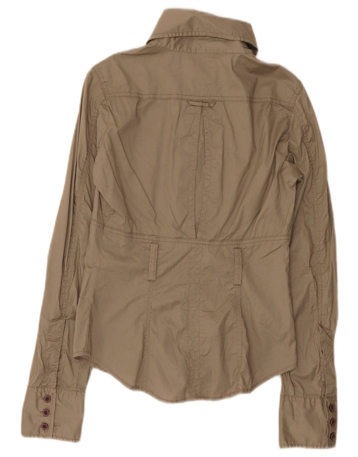 Camisa Diesel Mujer UK 10 Small Gris Algodón