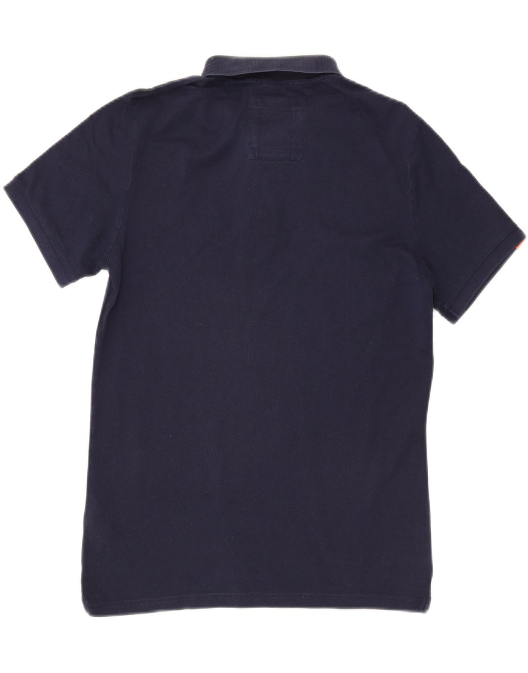 SUPERDRY Polo para hombre grande de algodón azul marino