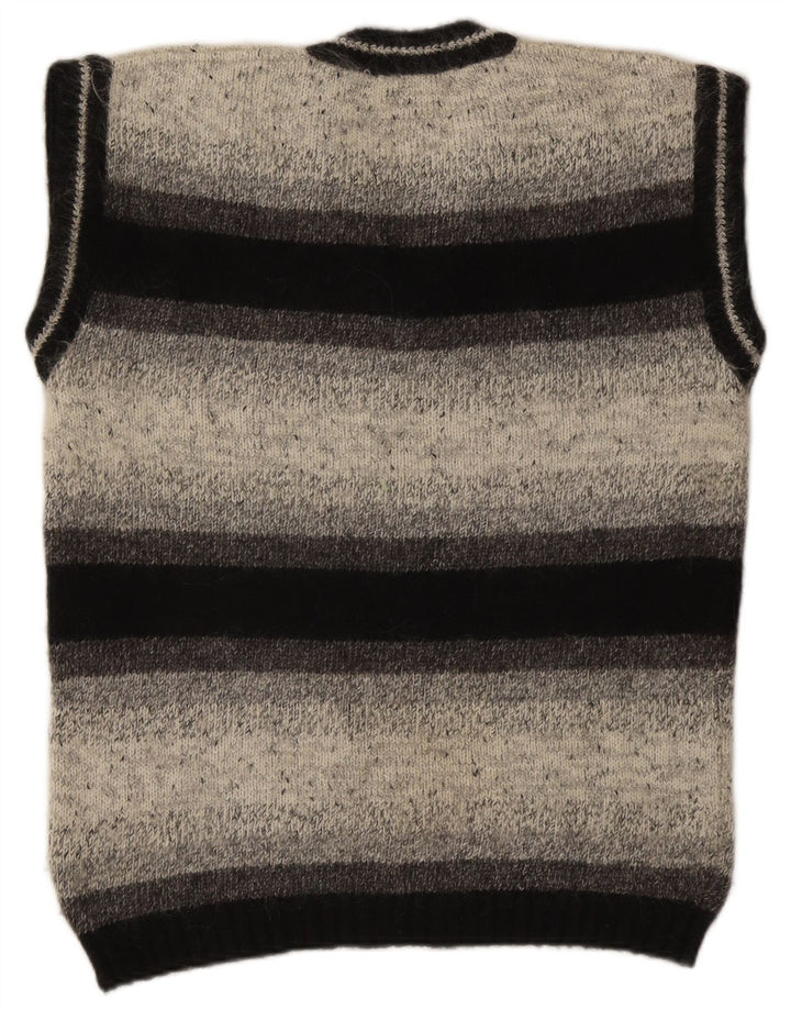 Nagpal - Camiseta sin mangas para hombre, talla grande, color gris a rayas