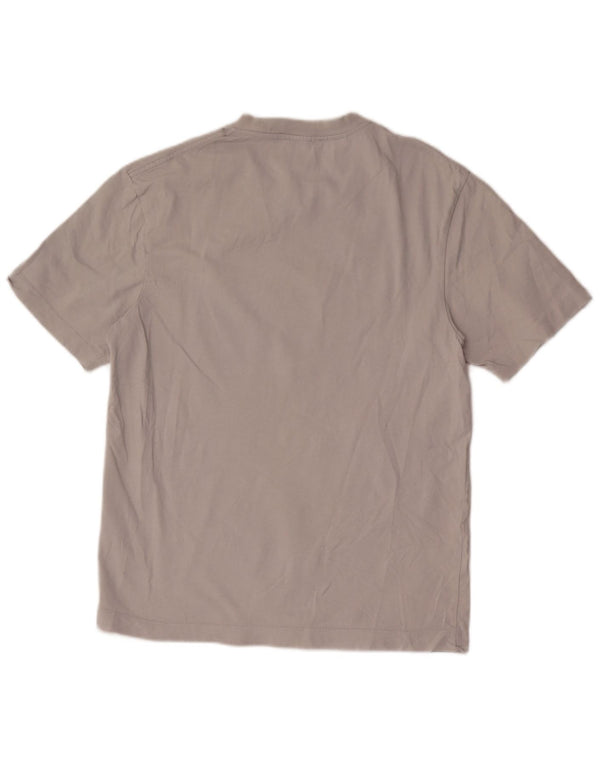 Zara Hombre Camiseta Top Algodón Gris Medio