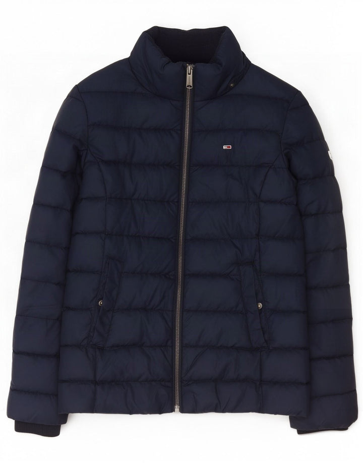 Tommy Hilfiger Chaqueta acolchada para mujer UK 12 Medium Azul marino