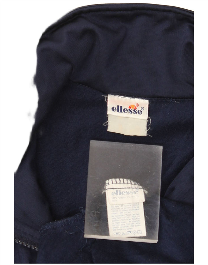 ELLESSE Chaqueta superior de chándal con gráfico para hombre Poliéster azul marino grande