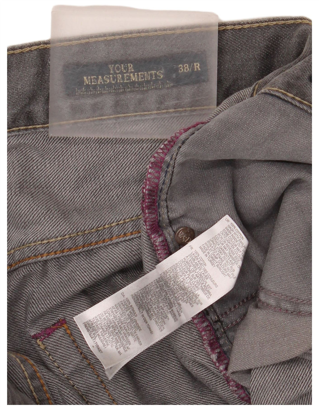 Vaqueros rectos para hombre White Stuff W38 L32 Algodón gris