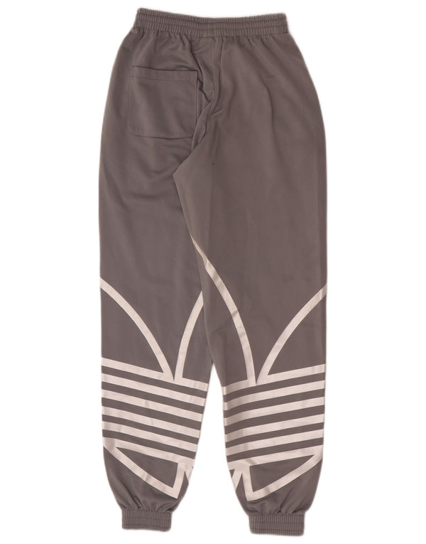 Adidas Mujer Graphic Chándal Pantalones Joggers UK 4 XS Gris Deportes