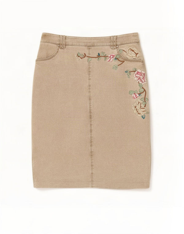 Gil Bret Falda vaquera para mujer UK 14 Medium W28 Algodón marrón