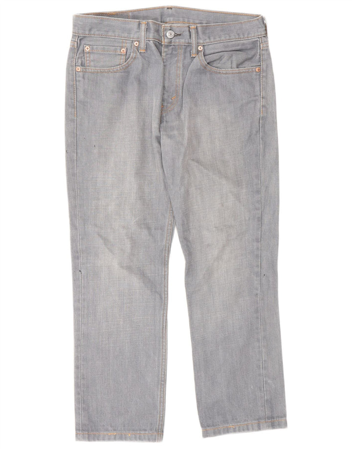 Levi's Hombre 511 Tapered Slim Jeans W32 L30 Algodón Gris