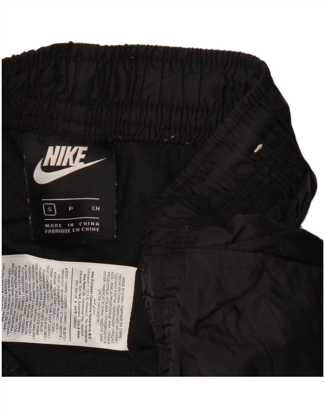 Nike Pantalones de chándal para Hombre Joggers Small Black Nylon
