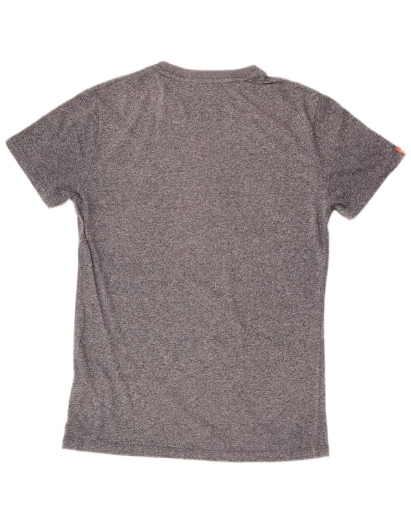 Superdry Camiseta para hombre Top Small de algodón moteado gris