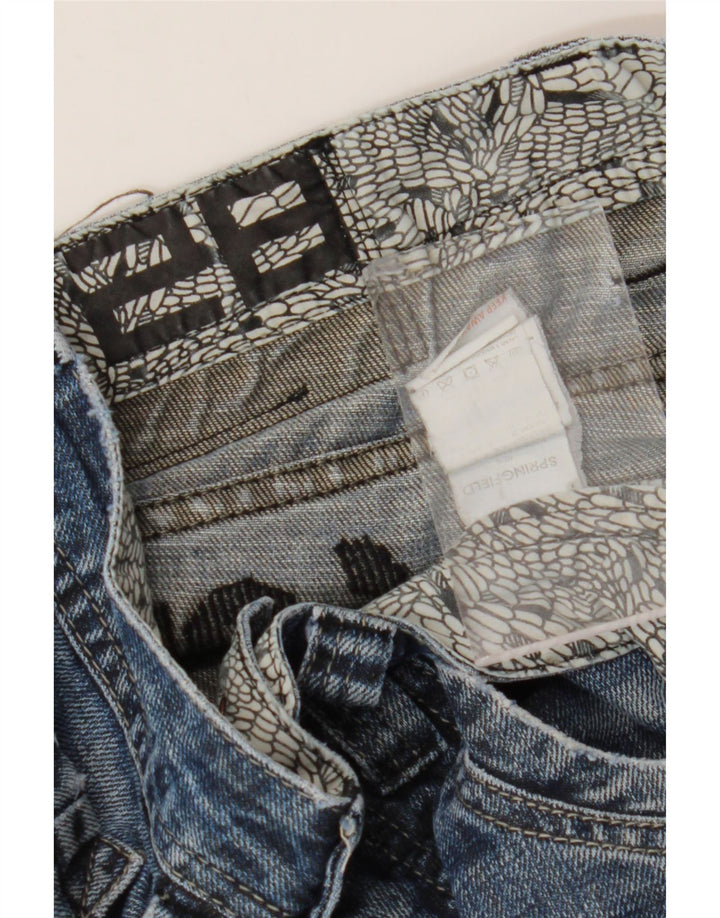 Springfield Jeans Rectos Gráfico Hombre W28 L30 Algodón Azul
